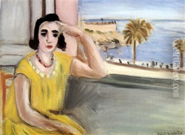 Femme A La Fenetre Oil Painting - Henri Matisse