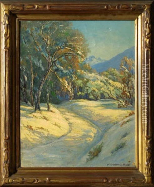 Winter In Montana Oil Painting - William Henry Price