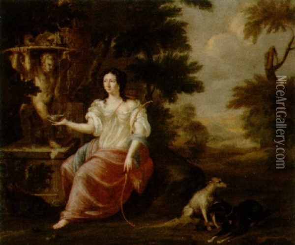Jaktgudinnan Diana Oil Painting - Pierre Mignard the Elder