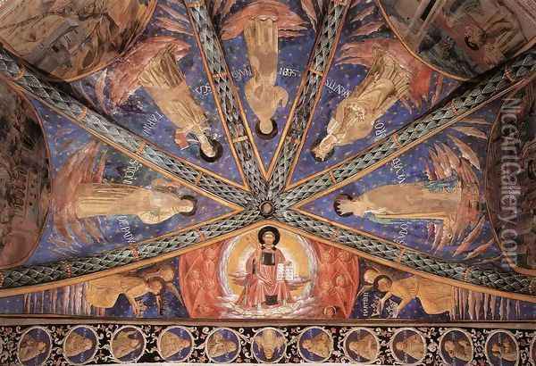 St Francis in Glory and Saints 1452 Oil Painting - Benozzo di Lese di Sandro Gozzoli