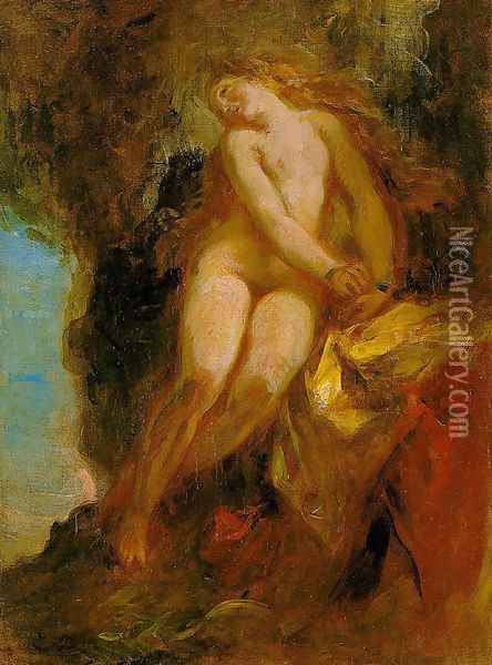 Andromeda 1852 Oil Painting - Eugene Delacroix