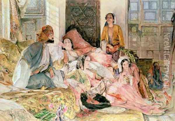 The Harem 1850 Oil Painting - John Frederick Lewis