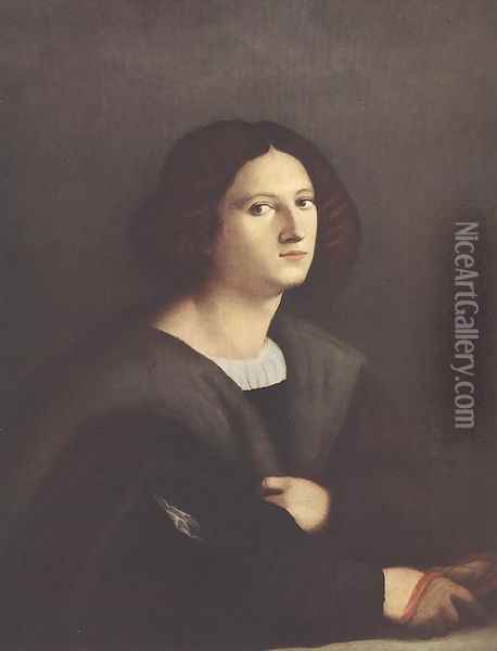 Portrait of a Man Oil Painting - Palma Vecchio (Jacopo Negretti)