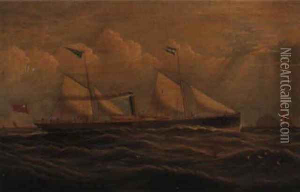 The Steamship The Queen Oil Painting - Charles Keith Miller