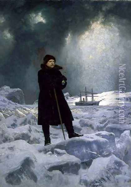 The Explorer A. E. Nordenskiold 1832-1901 1886 Oil Painting - Georg Rosen