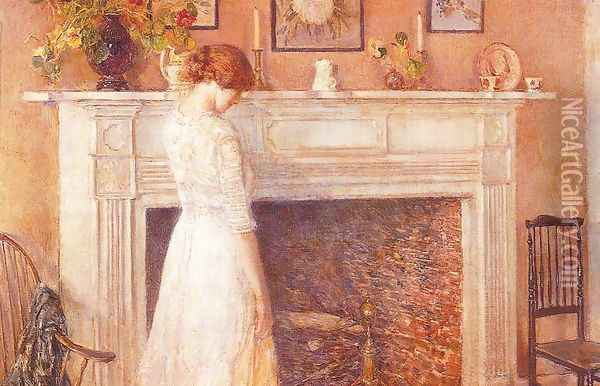 In the Old House 1914 Oil Painting - Childe Hassam