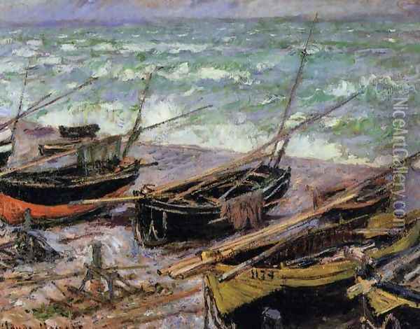 Fishing Boats Oil Painting - Claude Oscar Monet