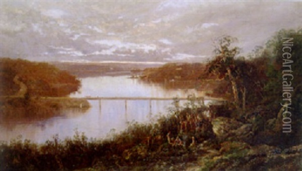 Lane Cove River Oil Painting - William Charles Piguenit