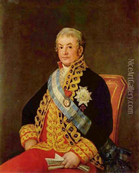 Portrait of José Antonio, Marqués de Caballero Oil Painting - Francisco De Goya y Lucientes