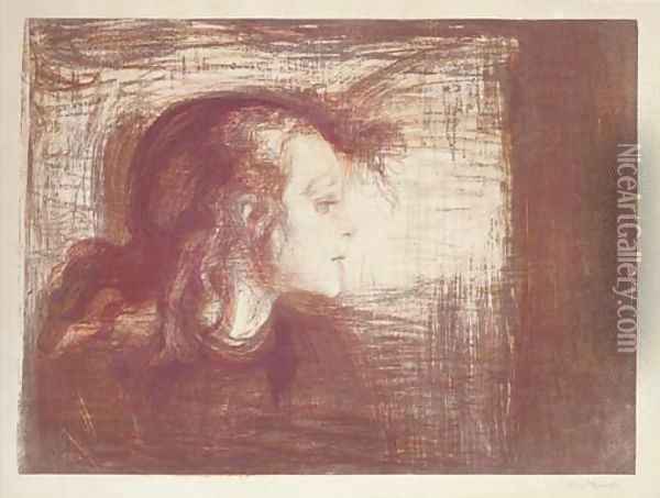 Das kranke Kind I Oil Painting - Edvard Munch