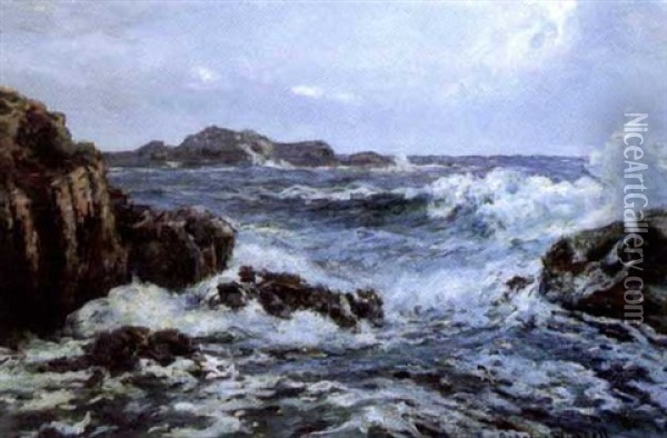 Incoming Tide, Grand Manan Oil Painting - George Horne Russell