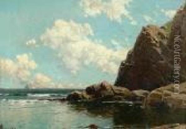 Maine Seascape Oil Painting - Alfred Thompson Bricher