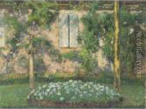 Le Jardin A Marquayrol Oil Painting - Henri Martin
