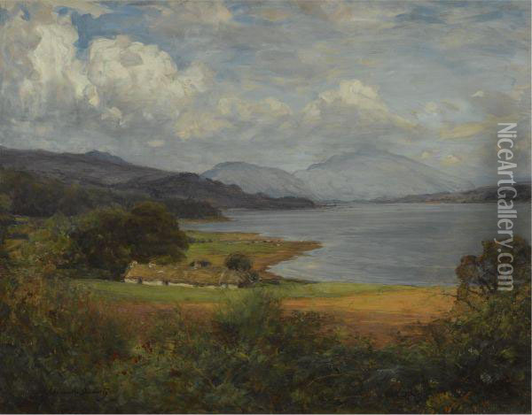 Loch Etive Oil Painting - Alexander Brownlie Docharty