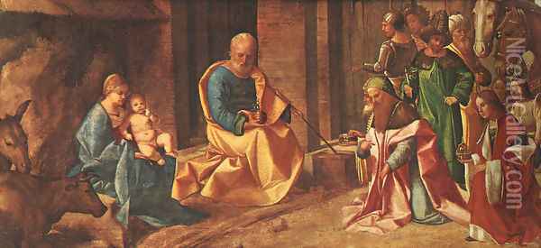 Adoration of the Magi Oil Painting - Giorgione