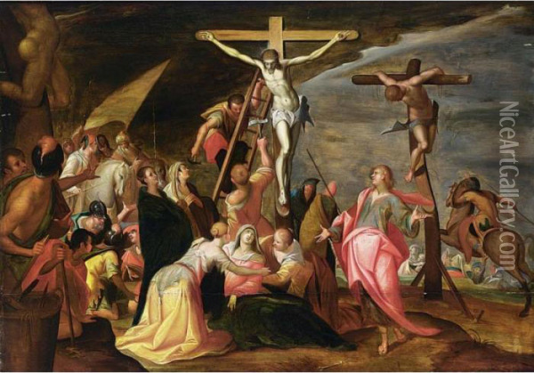 The Crucifixion Oil Painting - Hans Von Aachen