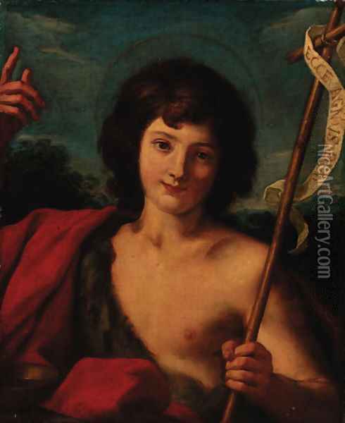 The Infant Saint John the Baptist Oil Painting - Giovanni Francesco Barbieri