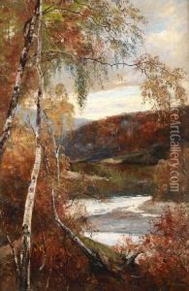 Autumnal View Oil Painting - Andrei Nikolaevich Shilder
