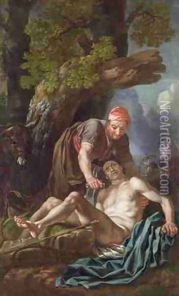 The Good Samaritan Oil Painting - Francis Hayman