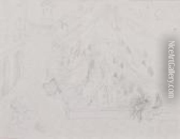 Serenade Dans Le Patio A Caldas-de-montbuy, Espagne Oil Painting - Raoul Dufy