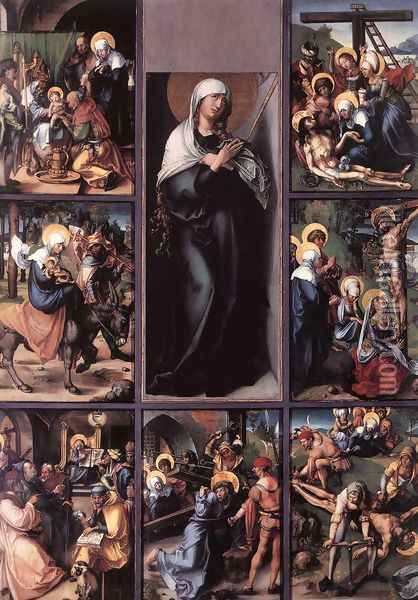 The Seven Sorrows Of The Virgin Oil Painting - Albrecht Durer