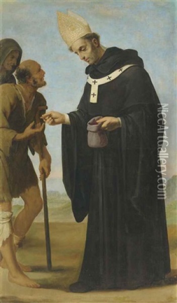 The Charity Of Saint Thomas Of Villanueva Oil Painting - Francisco De Zurbaran