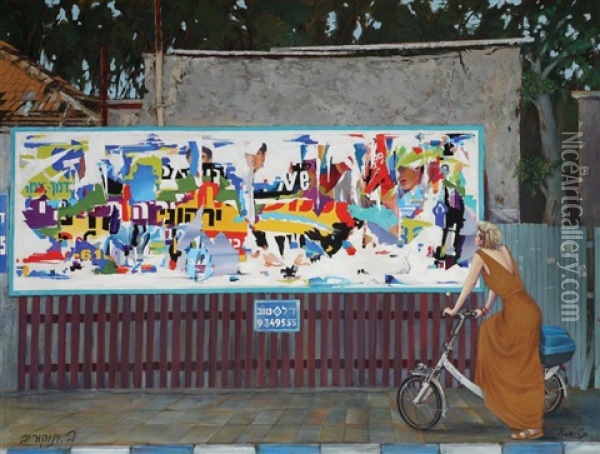 Urbanic Scene Oil Painting - Laszlo Boris