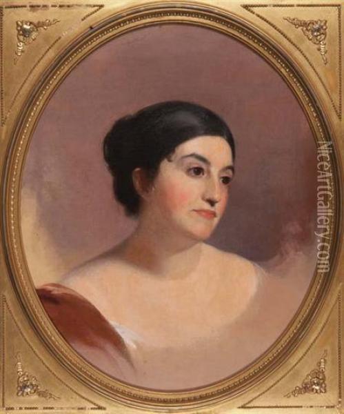 Portrait Of A Lady Oil Painting - Thomas Sully