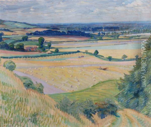 English Landscape Oil Painting - A.E. Hope Joseph