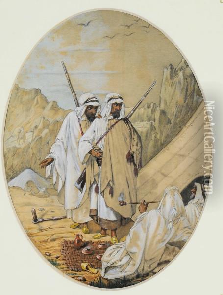 Scena Araba Oil Painting - Joseph-Austin Benwell