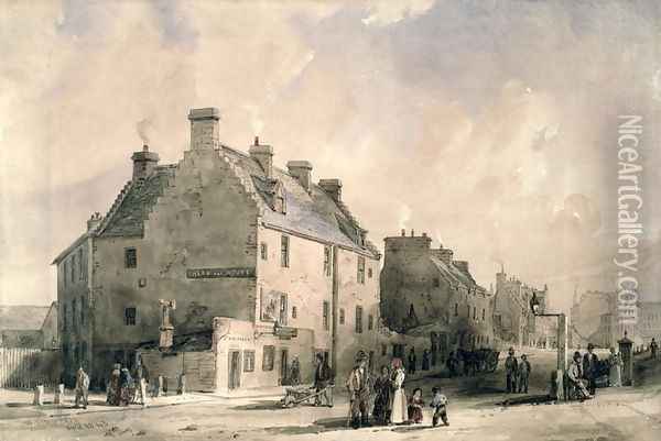 Provands Lordship, 1840sProvands Lordship, 1840s Oil Painting - William Simpson