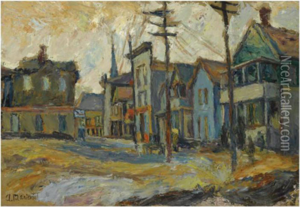 Bridgeport Common Oil Painting - Abraham Manievich