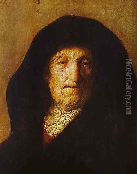 Portrait of Rembrandt's Mother Oil Painting - Rembrandt Van Rijn
