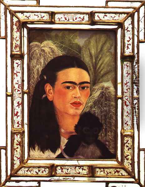Fulang Chang And I 1937 Oil Painting - Frida Kahlo