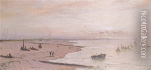 Portsmouth From The West Oil Painting - Isaac Walter Jenner
