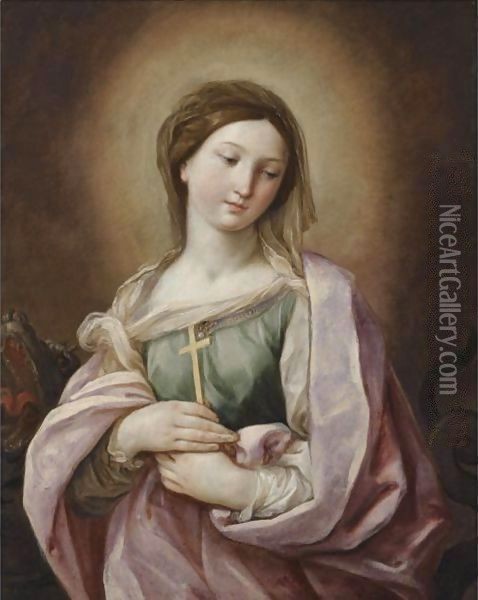 Saint Margaret Of Antioch Oil Painting - Guido Reni