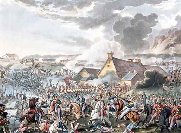 The Battle of Waterloo Oil Painting - William Heath
