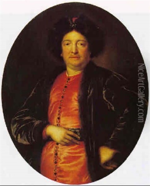 Portrait Of John Ii Casimir (casimir V), Formerly King Of Poland Oil Painting - Pierre Mignard the Elder