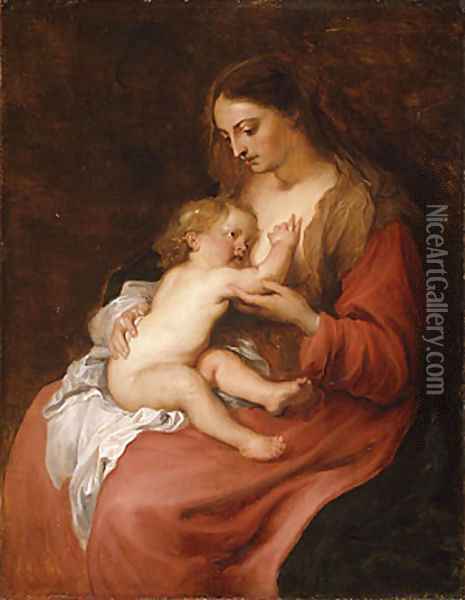 Virgin and Child possibly ca 1620 Oil Painting - Sir Anthony Van Dyck