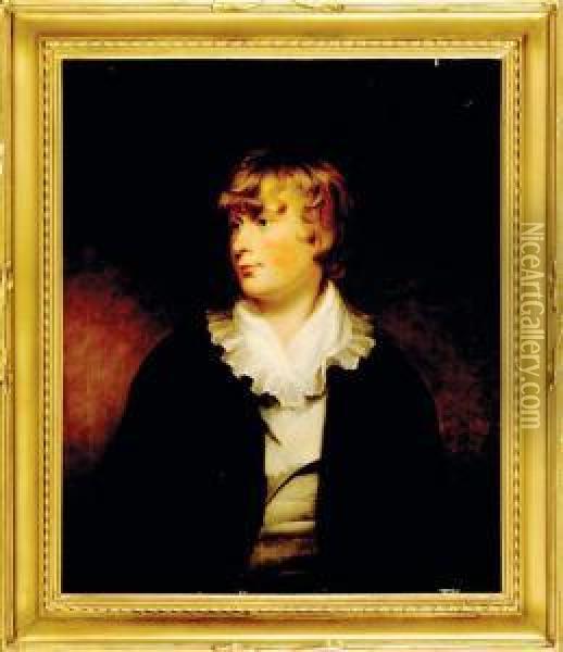 Portrait Of Young Oil Painting - Thomas Wicocks Sully