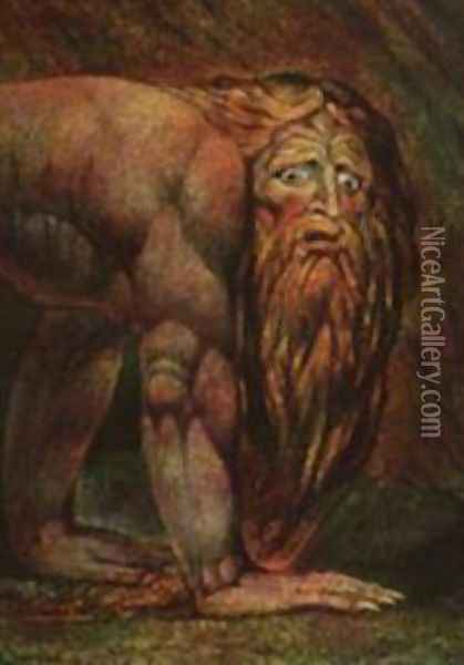 Nebuchadnezzar Oil Painting - William Blake