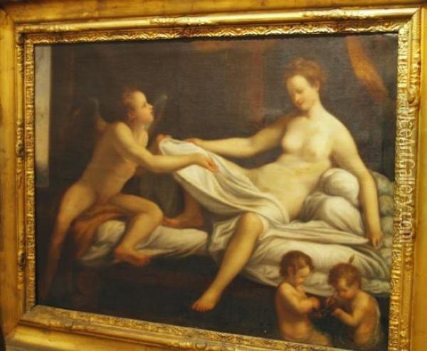 Danae Oil Painting - Correggio, (Antonio Allegri)