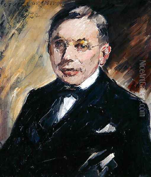 Portrait of Ernst Oppler, 1920 Oil Painting - Lovis (Franz Heinrich Louis) Corinth