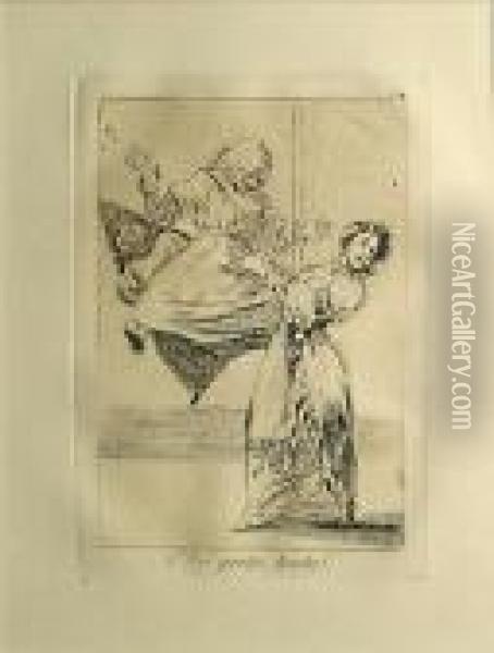 No Grites Oil Painting - Francisco De Goya y Lucientes
