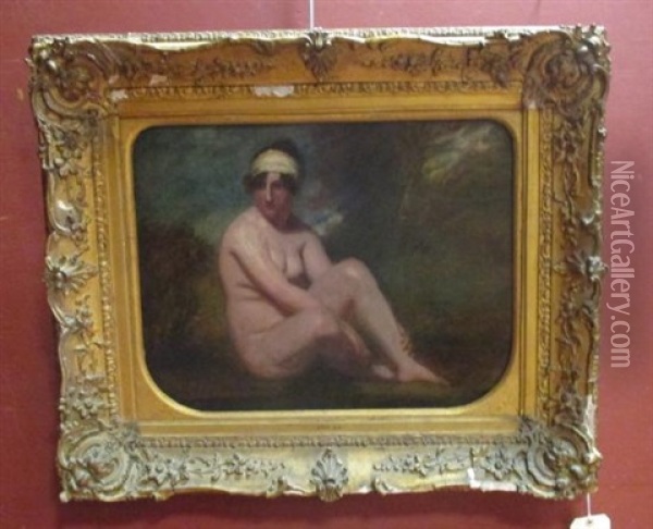 The Study Of A Nude Oil Painting - William Etty