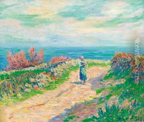 Chemin Au Bord De La Mer Oil Painting - Henri Moret