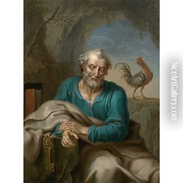 Saint Pierre Oil Painting - Franz Christoph Janneck