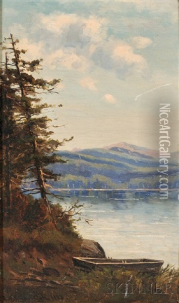 Mt. Washington From Walker's Pond, Conway, N.h Oil Painting - Frank Henry Shapleigh