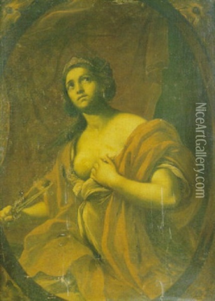 Lucrezia Oil Painting - Giacomo Farelli