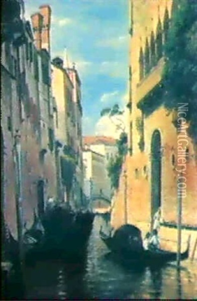 Sommertag In Venedig Oil Painting - Albert De Meuron